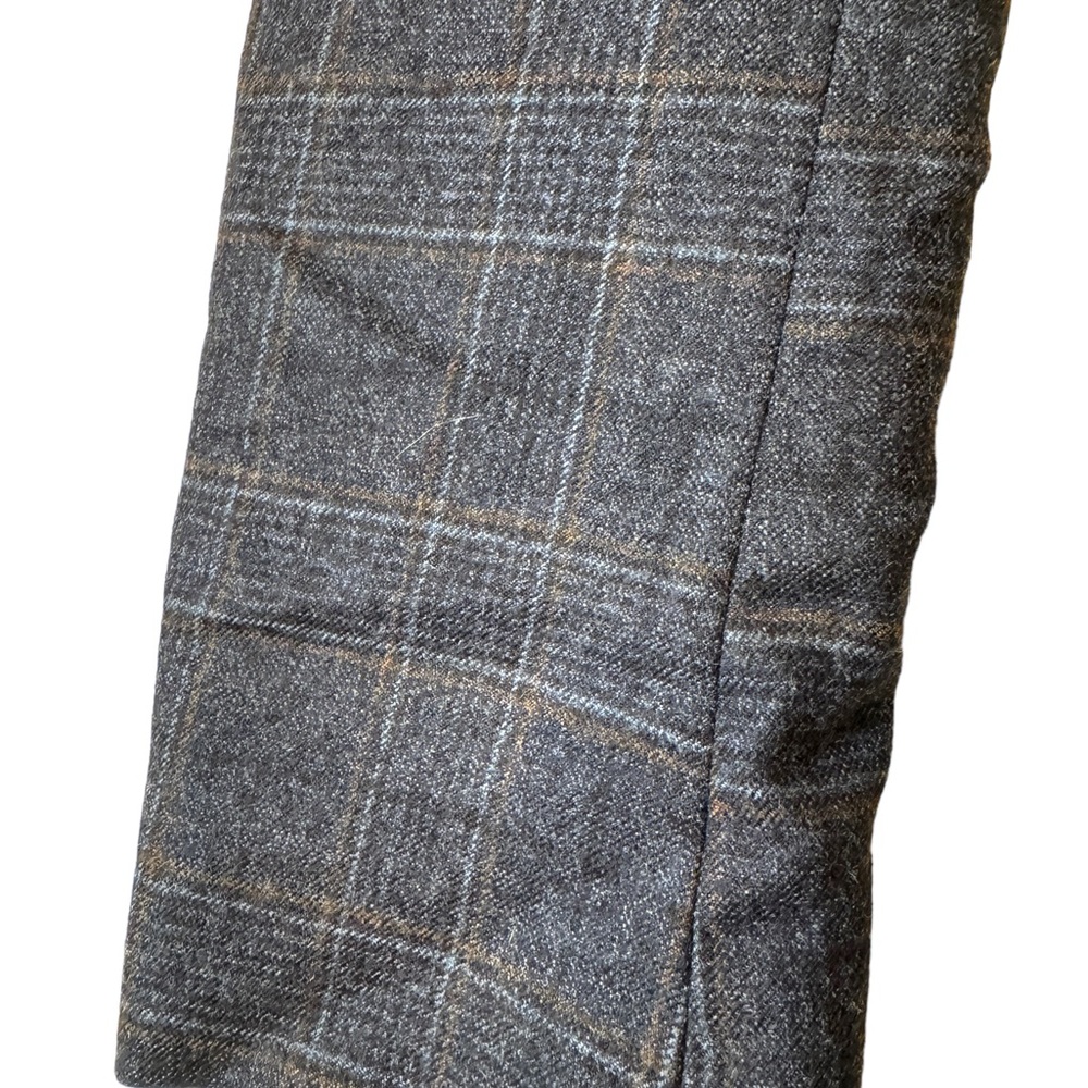 LBM 1911 Luigi Bianchi Mantova Blue Plaid Patch Pockets Men’s Sport Coat 38R - Picture 5 of 8